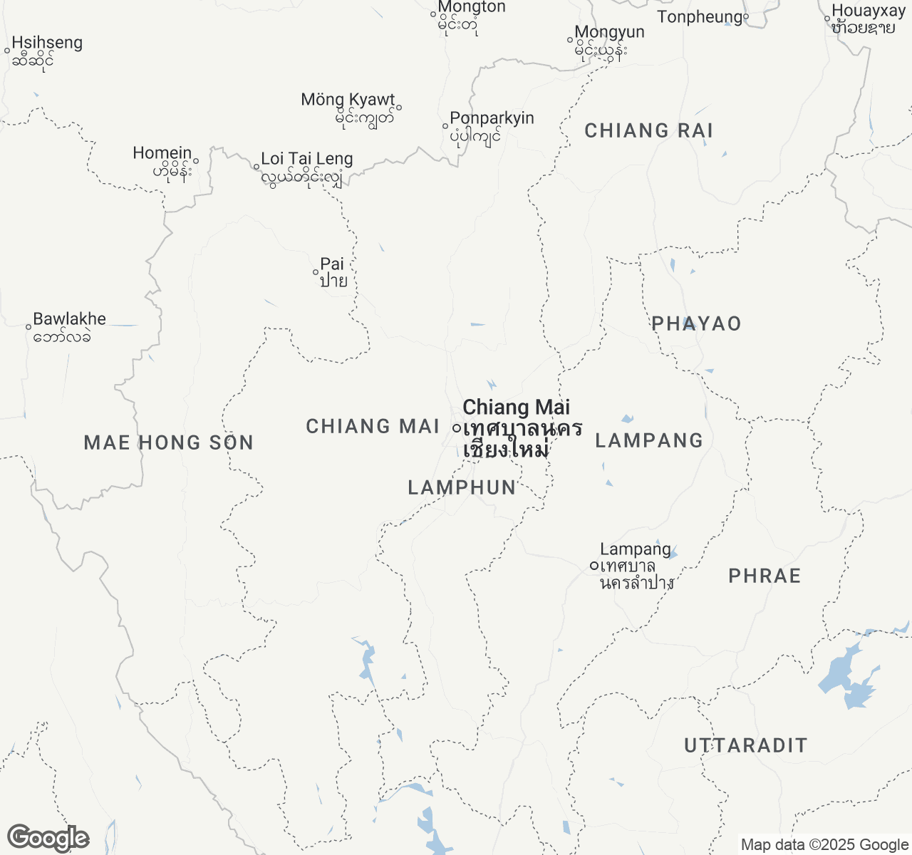 Map of Chiang Mai
