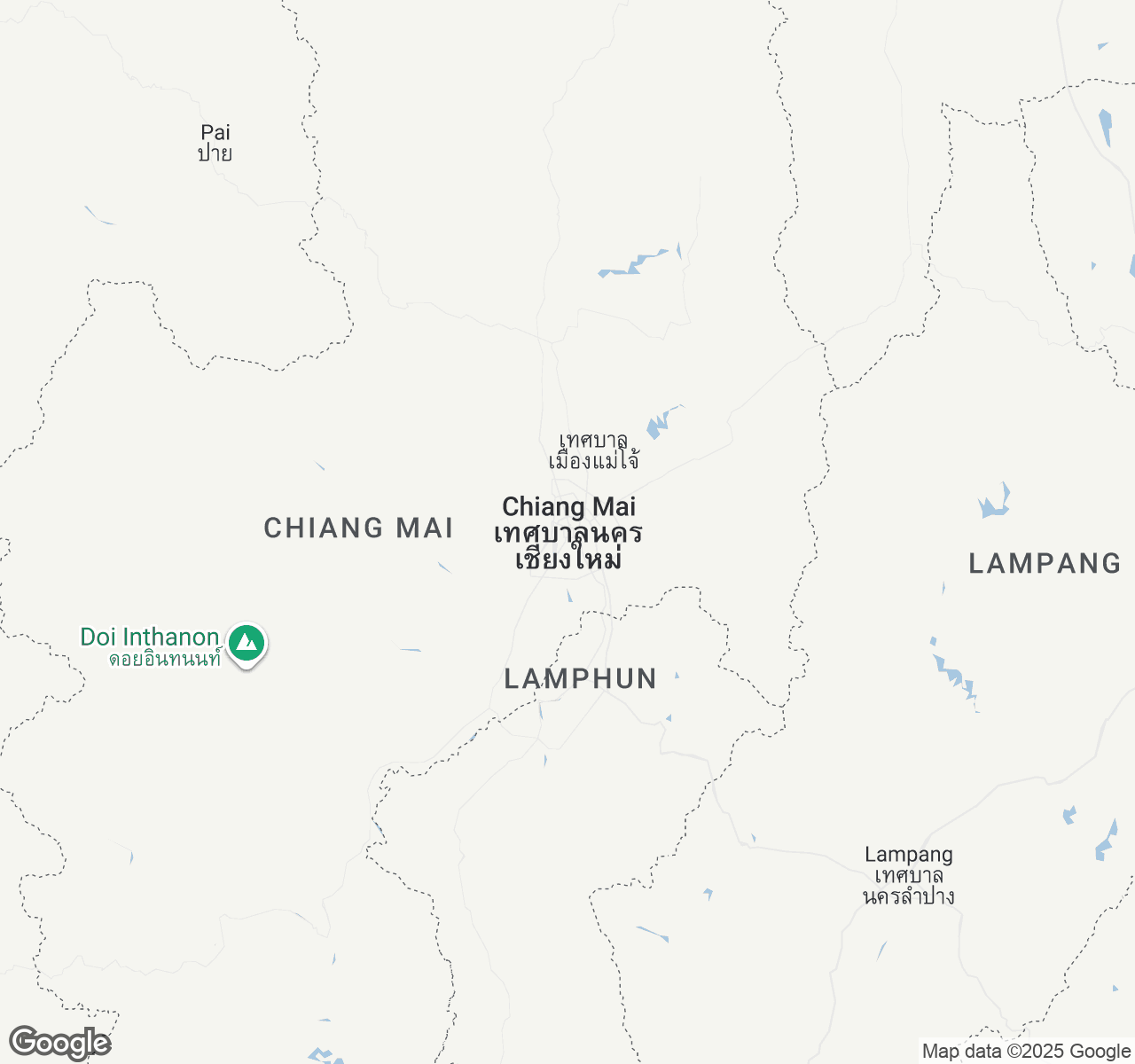 Map of Chiang Mai
